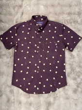 RSVLTS x Big Lebowski Shirt Mens Medium Burgundy Roosevelt Bowling Beer Kunuflex