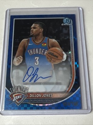 2025-26 Bowman Chrome Auto Dillon Jones #BCA-DJ Blue X-Fractor Refractor /150