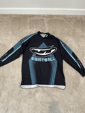 XL Paintball Jersey Long Sleeve Black Blue Black Blue Athletic Sports Top