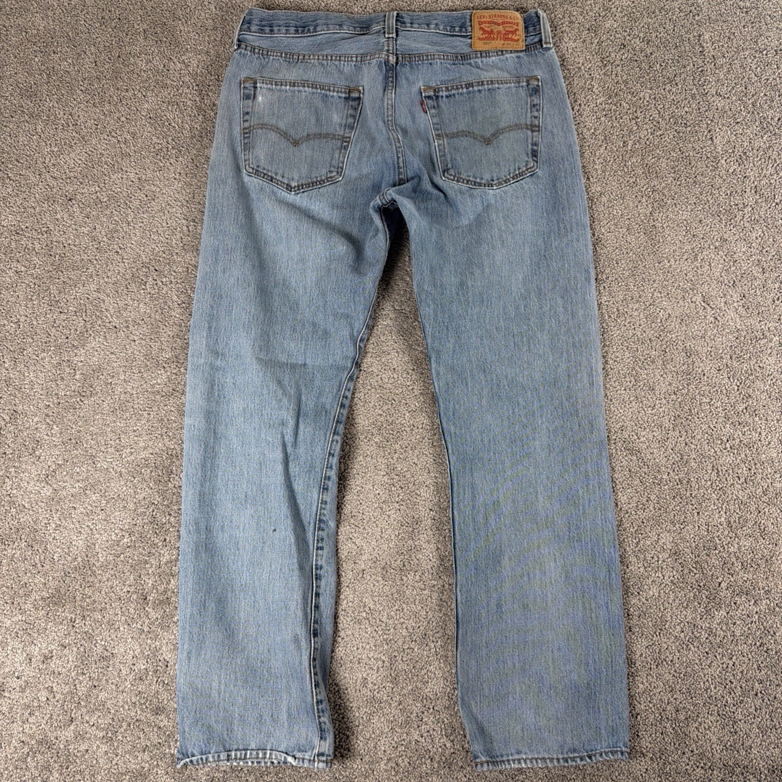 Levis 501 XX Jeans Men 36x32 (Fit 34x30) Faded STF Denim Distressed Straight Leg thumbnail 2