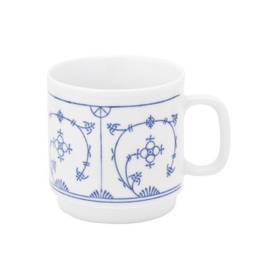 Kahla Blau Saks Indisch Blau Stohblumenmuster Kaffeebecher 0,30 L