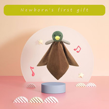 Baby Mallard Duck Soft Stuffed Animal Security Blanket Green Duck Plush Newborn