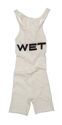 希少 YZY Yeezy x Mowalola Wet Tank サイズ3 YZY Mowalola WET Bodysuit White Size 3 Kanye West Vultures Merch