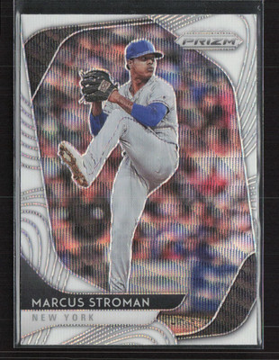 2020 Panini Prizm #60 Marcus Stroman White Wave Prizm