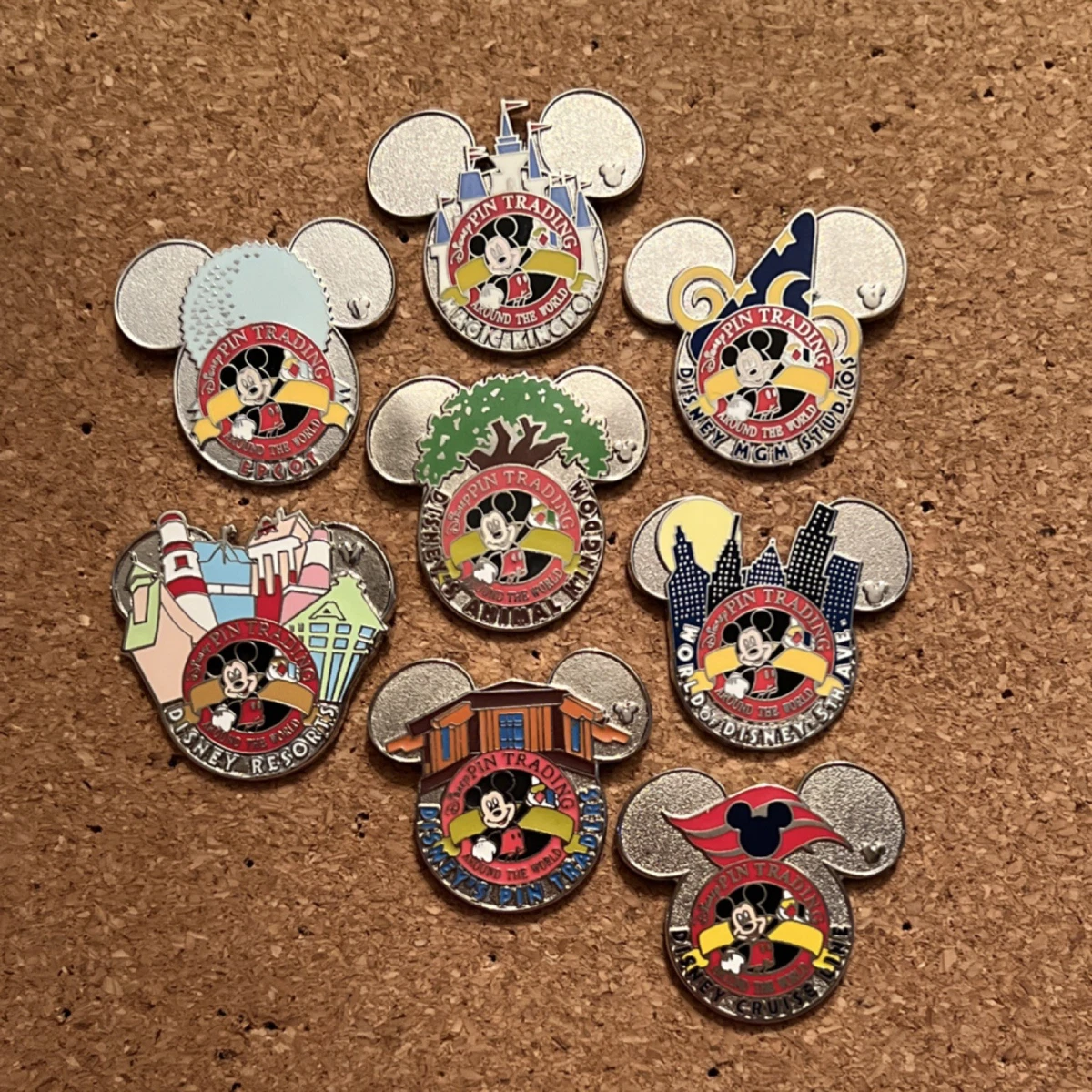 Disney Pin Complete Set In Mickey Mouse Patches & Pins (1968-Now