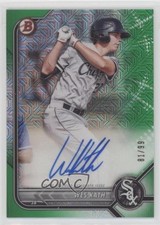 2022 Bowman Chrome Mega Box Mojo Green Refractor 81/99 Wes Kath Auto 0rd2