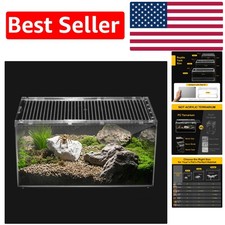 Shatter-Resistant Spider Tank - Easy Clean Terrarium for Various Small Pets