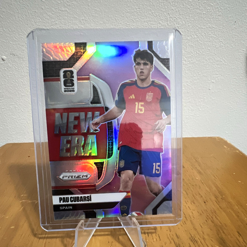Pau Cubarsí  Panini 2026 Prizm FIFA World Cup New Era Hologram #14 Spain