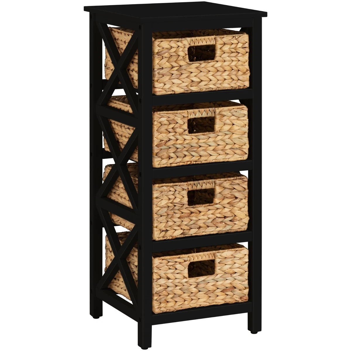brown cowboy boots with black dress Made Goods Isla Dresser Smoke Peeled Rattan