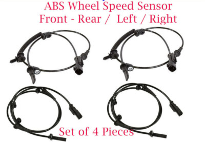 4 Pc ABS Wheel Speed Sensor Front Rear L/R For Ford 2013-2019 Lincoln 2013-2018
