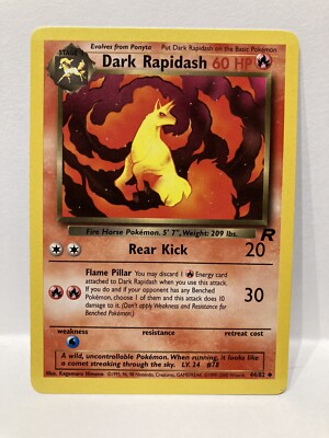 1995 dark rapidash pokemon card value The Pokmon Company Team Rocket Collectible If you do and if your opponent has any Benched Pokmon Dark Rapidash 2000 Team Rocket