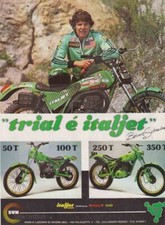 advertising Pubblicità  MOTO ITALJET TRIAL T  1981-MOTOITALIANE TRIAL EPOCA