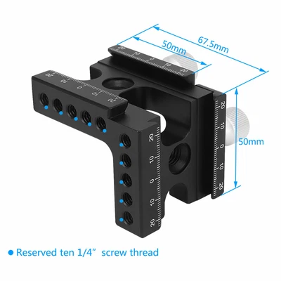 HAOGE Sgancio rapido 90° gradi angolo retto L per piastra a sgancio rapido Arca Swiss RRS