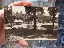 Real Photo Postcard RPPC Highwood Illinois IL - Park Scene #3644