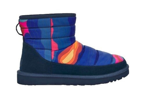 UGG GALEN BOMBER LEATHER SHEEPSKIN CAP TOE ANKLE BOOTS, MEN  display picture 1