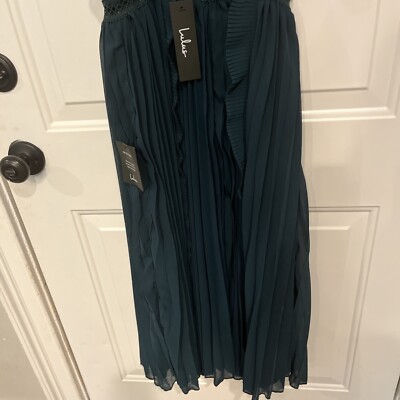Lulus Never a Dull Moment Emerald Green Tie-Strap Pleated Midi Dress | eBay Lulus Never a Dull Moment Emerald Green Tie-Strap Pleated Midi Dress | eBay