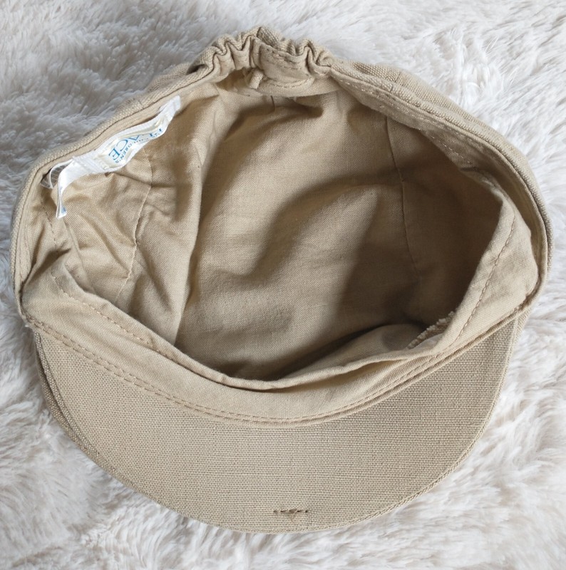 EUC Childrens Place Toddler Unisex Tan Newsboy Hat Flat Driver Cap 18-24 months