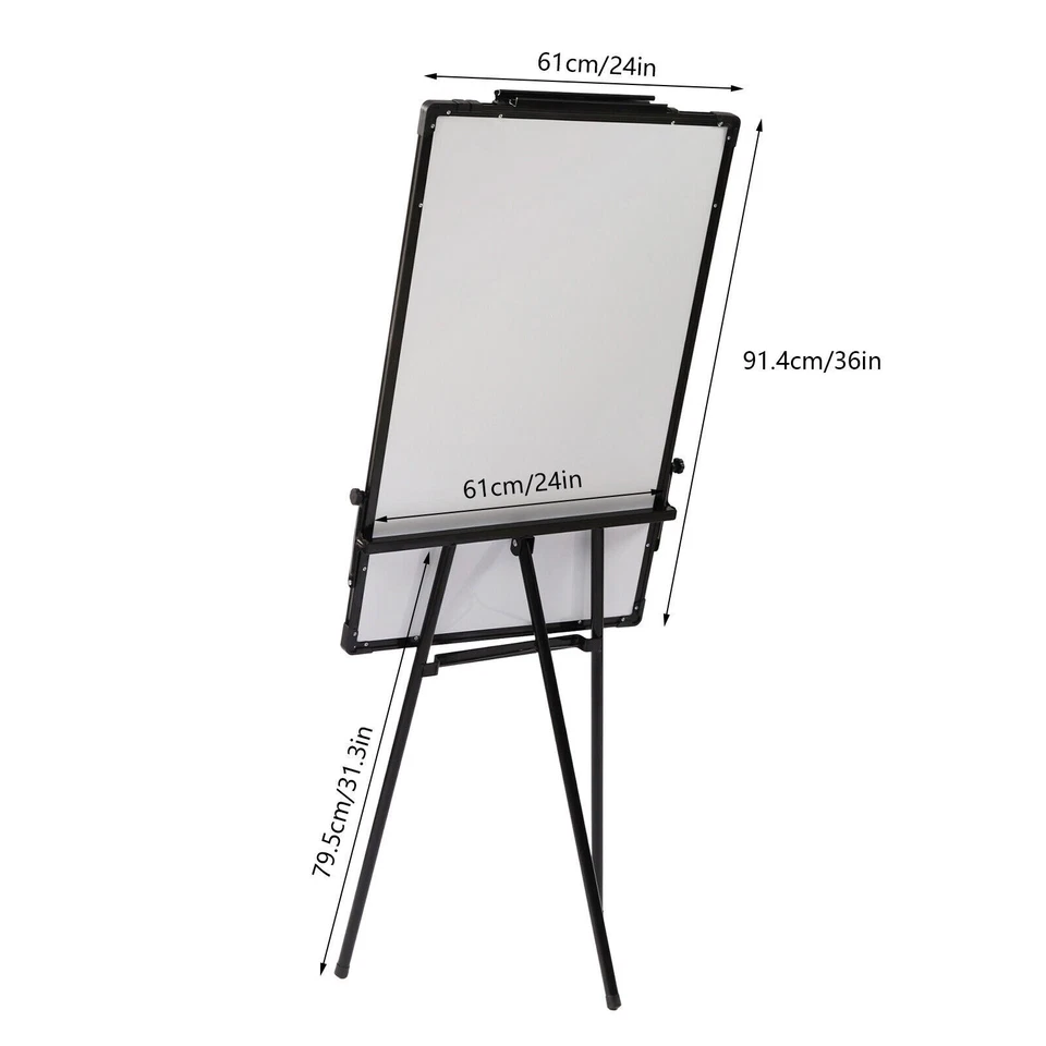 Magnetic Dry Erase Board with Stand Tripod Whiteboard Easel Adjustable Height - Image 3 of 4