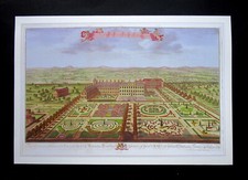 REPRO 13.90" x 10.90" PRINT  OVERVIEW OF  THE PALACE OF KENSINGTON   Circa  1730