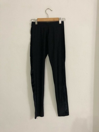 CALZEDONIA Leggings nero riga laterale velluto | eBay
