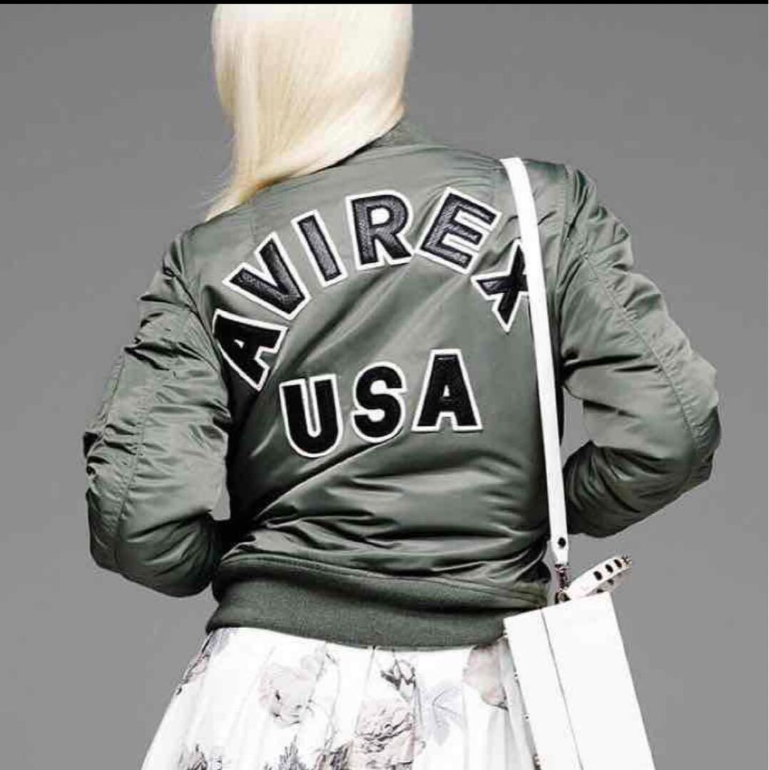 AVIREX Woman's MOUSSY MA-1 Flight Jacket Green Size S free AVIREX Woman's MOUSSY MA-1 Flight Jacket Green Size S free
