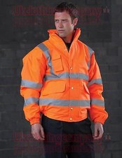YOKO Hi-Vis Outdoor Waterproof Bomber Jacket Coat - S M XL 2XL 3XL 4XL 5XL 6XL