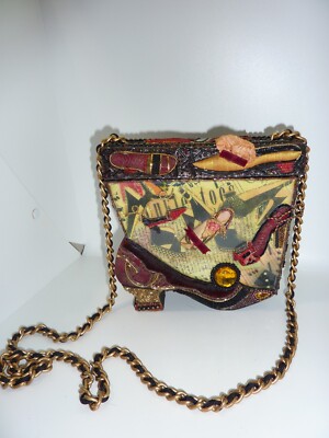 Vintage Rare MARY FRANCES 3D VINTAGE SHOE Handbag Purse Strap #0520