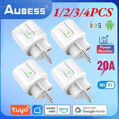 20A Smart Outlet Your Socket WiFi Plug Wi-Fi Voice Control Alexa Google Home DE