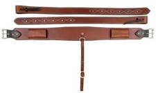 Western Horse Saddle 3" Back Flank Strap Rear Cinch Medium Brown Genuine Leather
