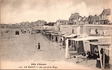 Cote d Amour La Baule Un Coin De La Plage BW Postcard Beach BW Antique DB
