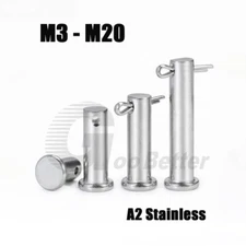 Split Pins & Clevis Pins Stainless Steel A2 Flat Head Pins With Hole M3-M20