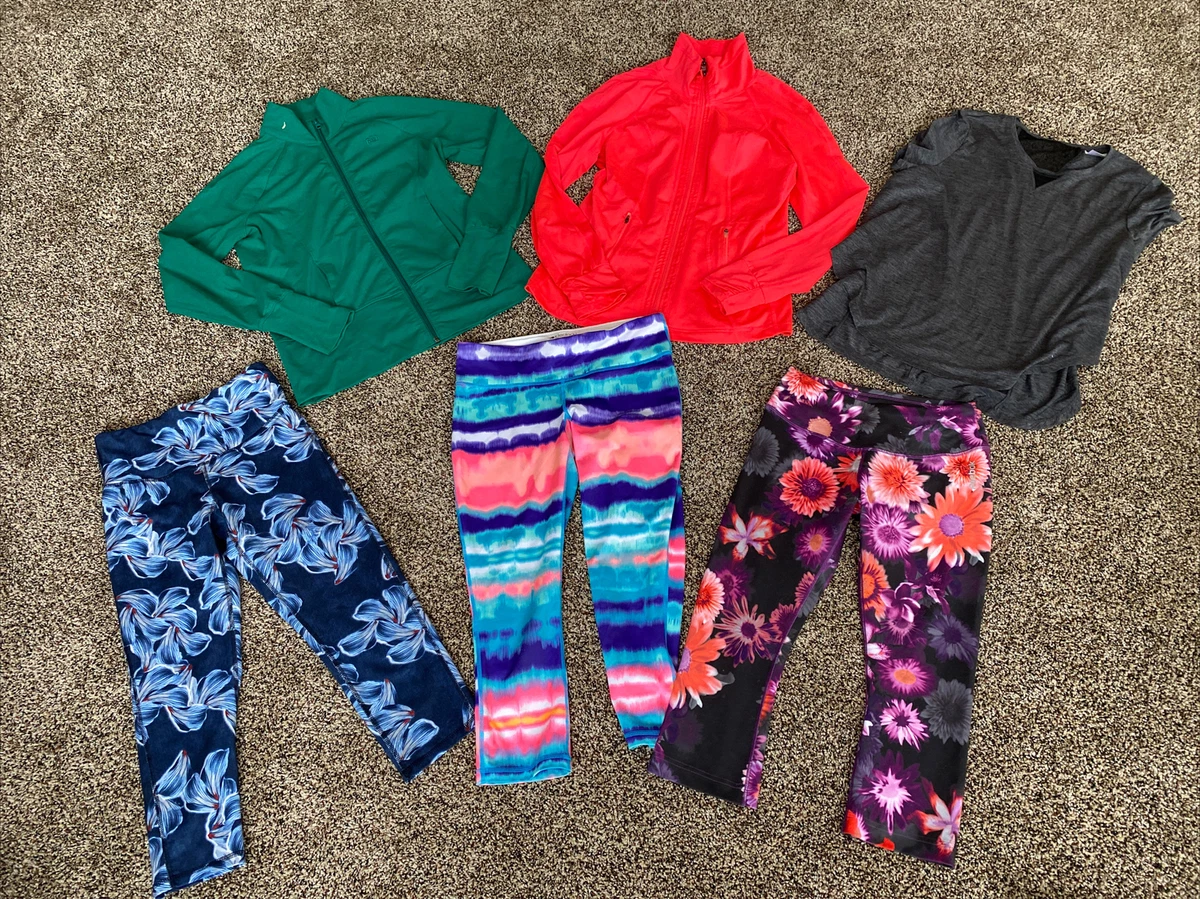 womens workout clothes lot small jacket leggings Gap Tangerine