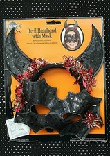 Devil Headband with Mask NEW Halloween Dress Up N11