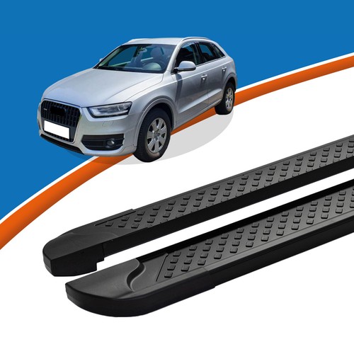 Marchepieds Latéraux pour Dacia Sandero 2008-2012 Aluminium Gris Noir 2Pcs