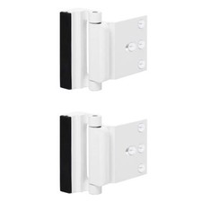 2 Pack Door Reinforcement Locks with 8 Screws, Home Security Door Lock for Toddl