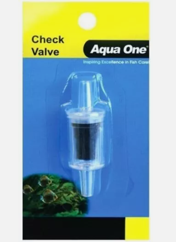 Aqua One Airline Check Valve Non-Return Air Pump Stop Fish Tank Aquarium - 10121
