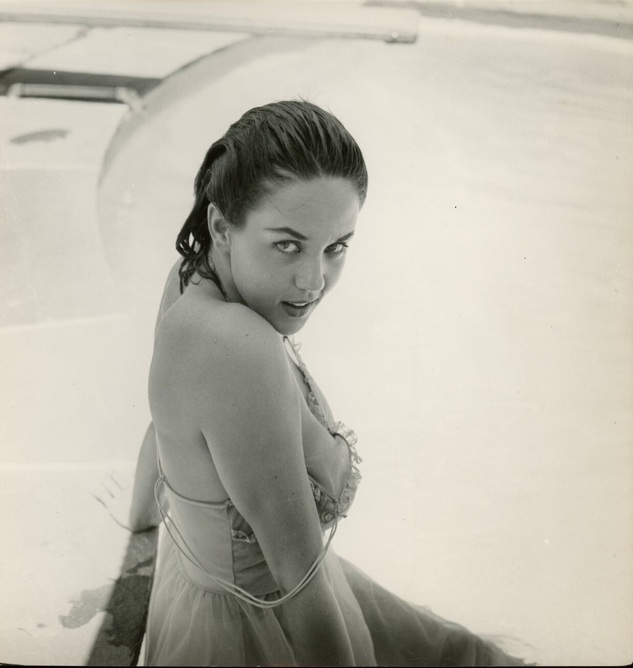 COLLEEN FARRINGTON Playboy Playmate 1959 Buxom Nude Photo Nightie by