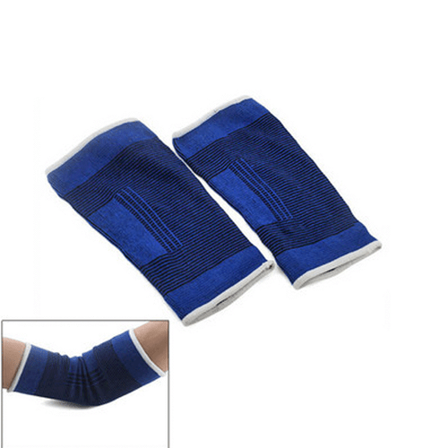 2 ELBOW Sleeve Brace Wrap Support Tennis Elastic Compression Sports Pain Relief - Picture 6 of 12