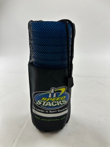12er Set Speed Stacks Wettkampf Stapelbecher blau mit Tasche Tragetasche - Bild 2 von 5