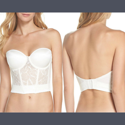 NWT Le Mystère [ 38DD/E ] Sensuelle Convertible Underwire Bustier Ivory #C699