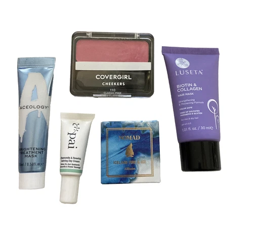 مجموعة من 5 منتجات تجميلية للعناية بالبشرة والشعر من Pai وLuseta وAceology BlushNEW