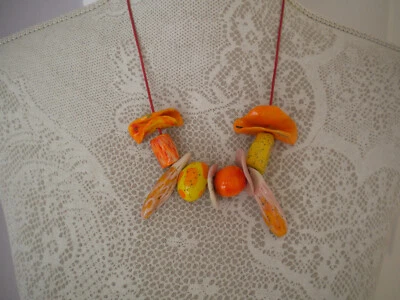 Damen Collier aus Keramik Unikat handmade  - Bild 1 von 3