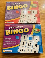 LAKESHORE Addition  Subtraction BINGO Sets Games NEW Sealed