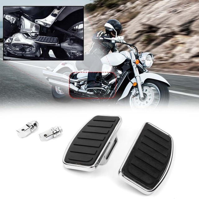 Motorcycle Passenger Footboard Floorboard for Yamaha Drag V star 400 650 1997UP eBay