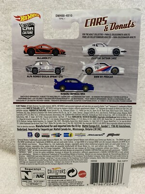 Hot wheels Cars & Donuts Custom Datsun 240Z DWH88-4B10