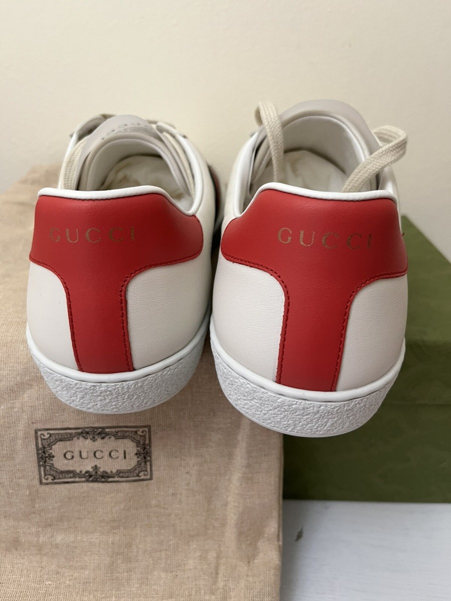NIB GUCCI Men\'s Freya Hartas Ace Sneaker In White Leather Size US 10.5 G 10 Gucci | Shoes | Nib Gucci Mens Freya Hartas Ace Sneaker In  main image 2