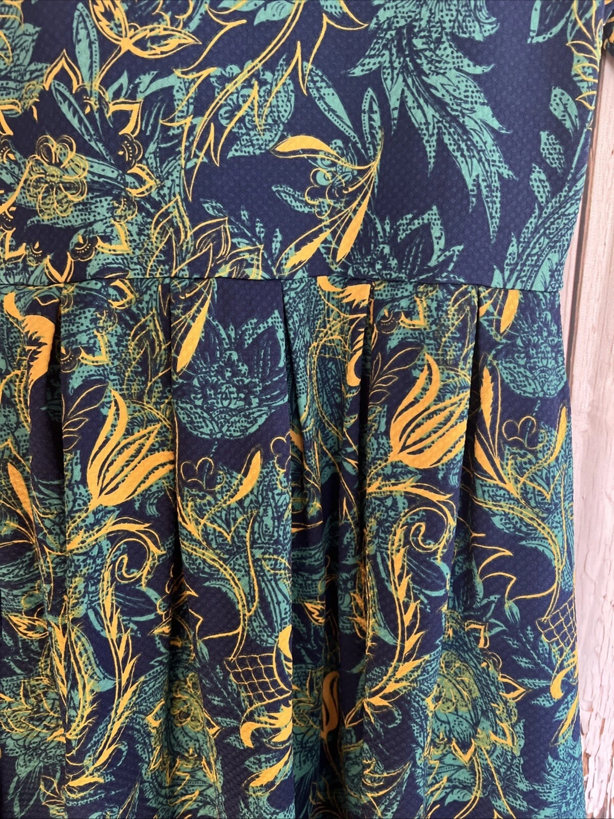 VETEMENTS abito lularoe amelia medio colorato linea A elasticizzato tasche