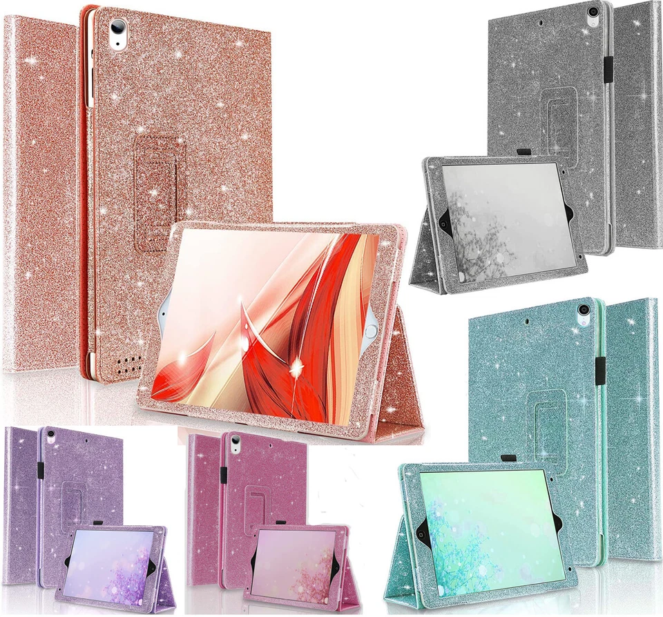 Apple iPad 9th 8th 7th Generation 10.2 Glitter Case Smart Stand Cover 2021/20/19 - Image 2 of 3