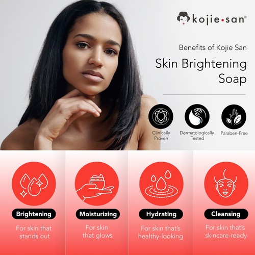 Original Kojie San Skin Lightening Whitening Hydration Soap, 4 Riegel 65g - Bild 7 von 9
