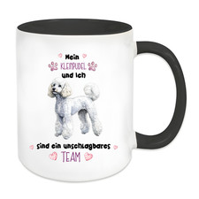 Hunde Tasse, Pudel, Zwergpudel, Kleinpudel, weiß, verschiedene Farben A6301